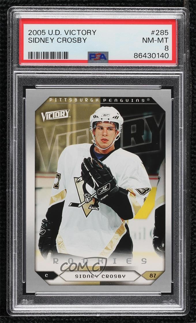 2005-06 Upper Deck Victory Rookies Sidney Crosby #285 PSA 8 tu6