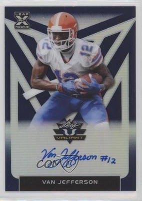 2020 Leaf Valiant Blue 2/25 Van Jefferson #BA-VJ1 Rookie Auto RC 00m9