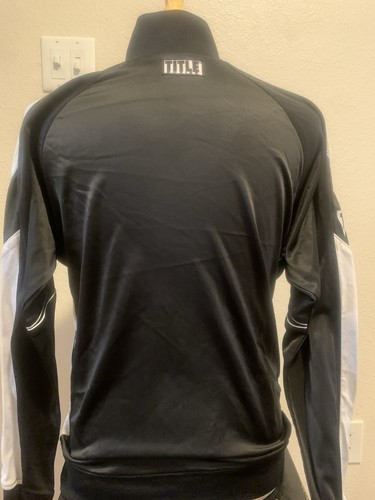 Title Boxing Men’s Black White Zip Up Warm Up Fighting Boxer Active Jacket Sz M - Imagen 12 de 19