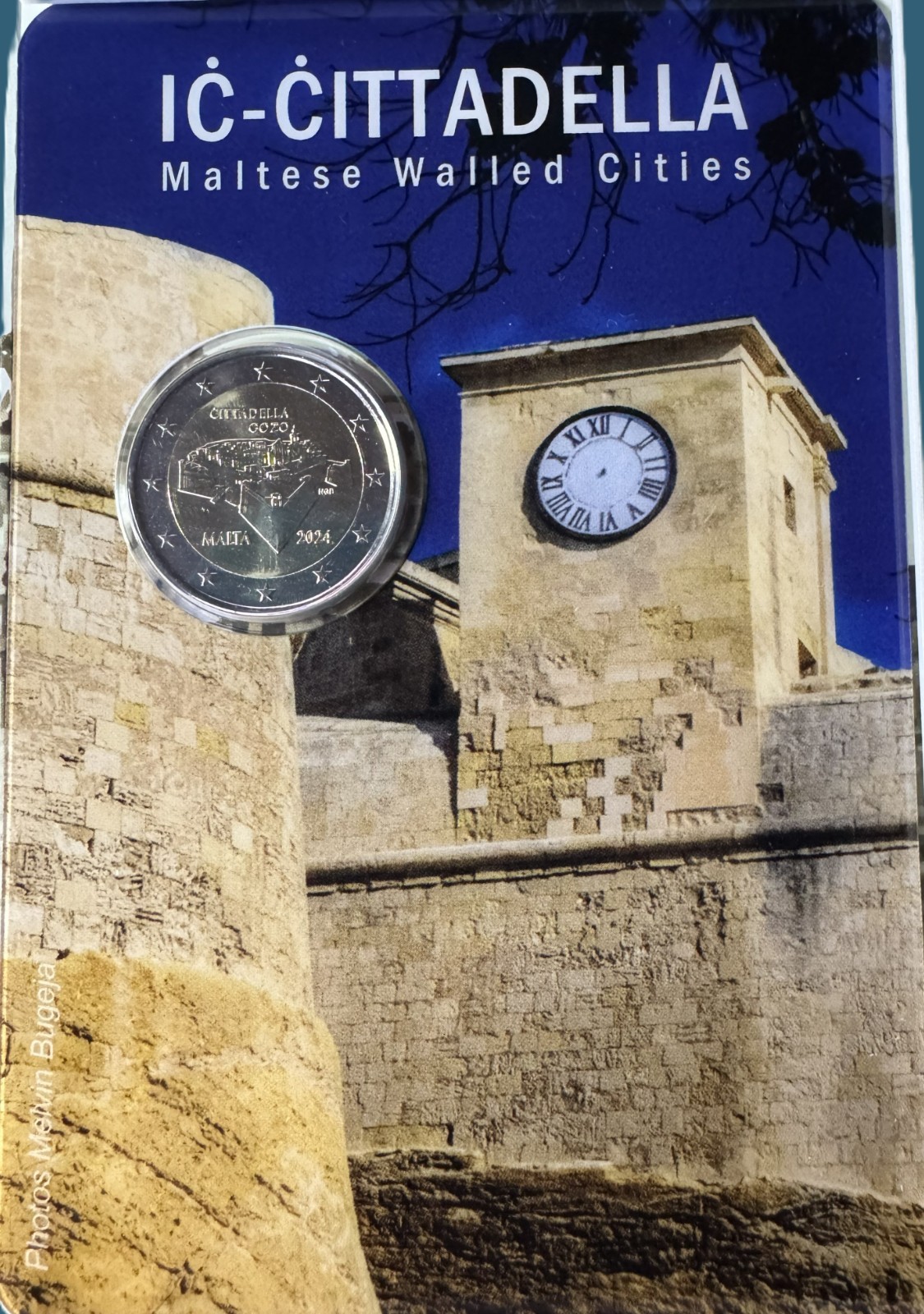 2 euro Malte 2024 fdc coincard CITTADELLA DE GOZO