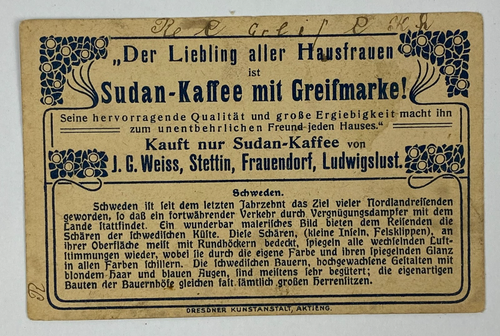 3 German Victorian Trade Cards J G Weiss Sudan Coffee Stettiner Ships Boats VTG - Picture 16 of 24