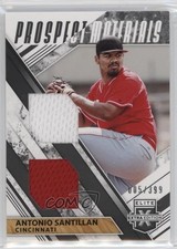 2019 Elite Extra Edition Dual Prospect Materials Black Antonio Santillan 10k8
