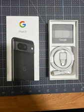 Google Pixel 8 128GB Phone Unlocked Excellent 100% Battery - Obsidian