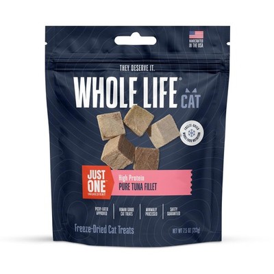 Whole Life Cat Just One Tuna Freeze Dried Cat Treats - Human Grade High Prote...