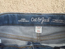 Cat Jack Girls Blue Stretch Denim Shorts Lot of 3, Size M 7/8