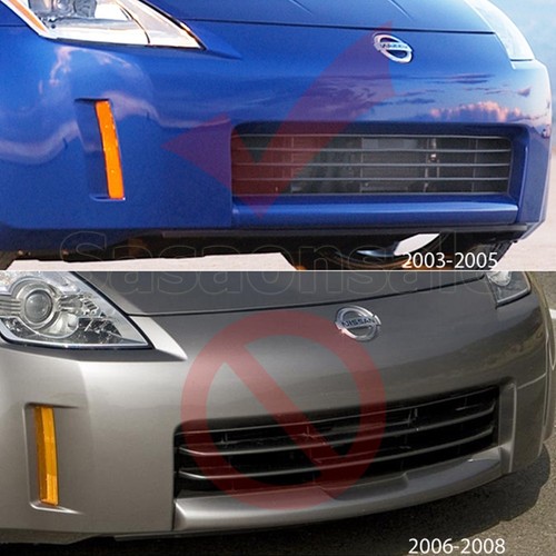 [ Sasa ] Fabriqué pour 2003-2005 Nissan 350Z Z33 Gt Style PU Avant Bumper - Photo 2 sur 7