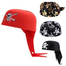 1Pc Bandana Hat Beanies Skull Cap Pirate Hat Breathable Captain Cosplay Party