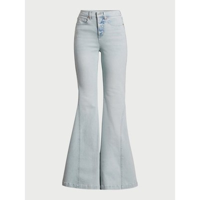 Sofia Jeans Women's Melisa Mega Flare Super High Rise Jeans, Size 14 --A24