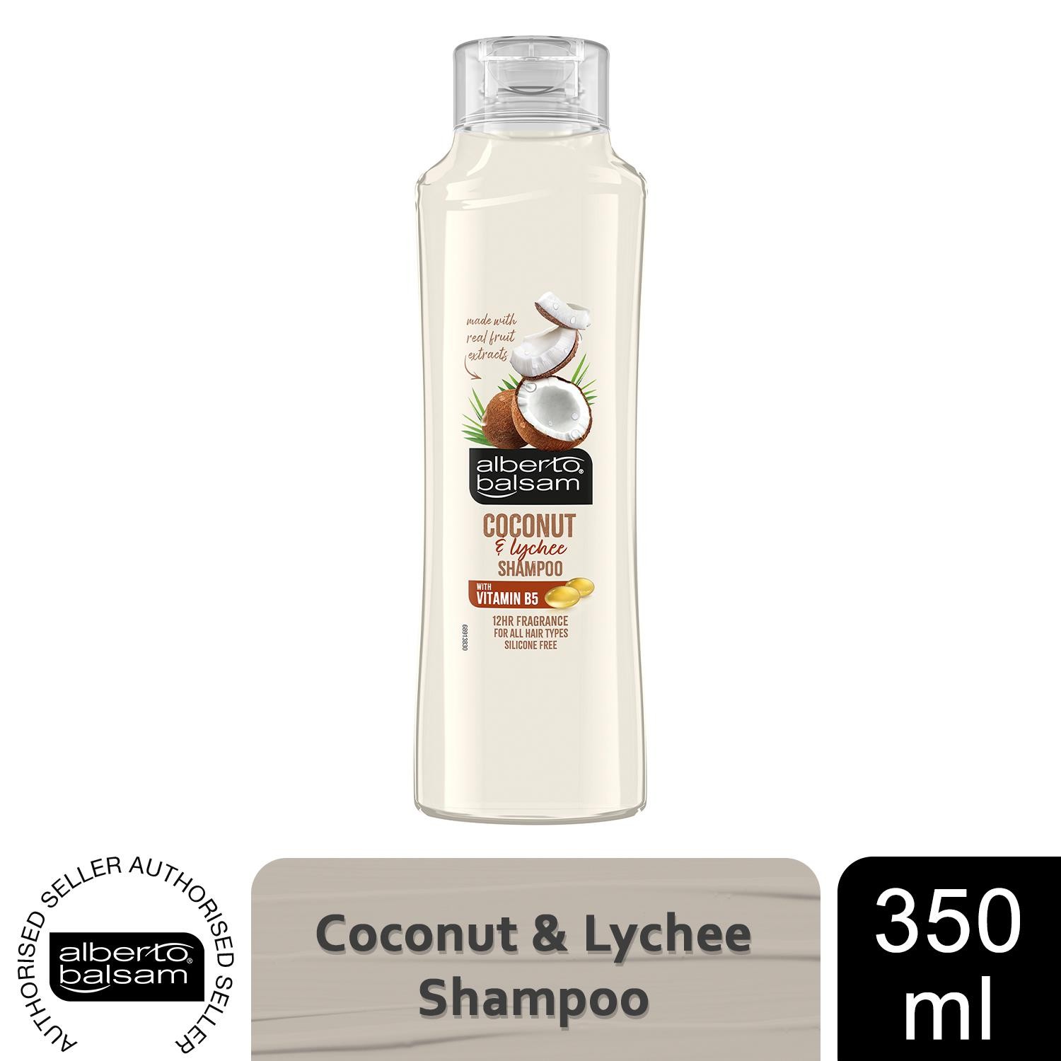 ALBERTO BALSAM COCONUT & LYCHEE SHAMPOO & CONDITIONER 2 X 350ml - Image 4