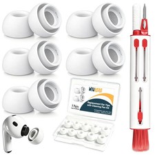 wiurere 5 Pairs Replacement Ear Tips for AirPods Pro 3,XXS/XS/S/M/L 5 White