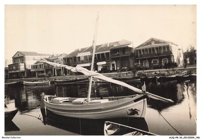 AUQP8-0683-34 - PALAVAS-LES-FLOTS - la rive droite - barques au repos