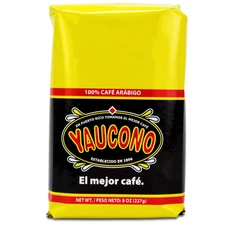 Yaucono Ground Coffee Bagged, Medium Roast, Puerto Rico, 8 Ounce