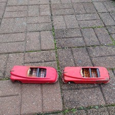 Vintage 1950s Arnold German Tin Remote Control Cars For Repair.