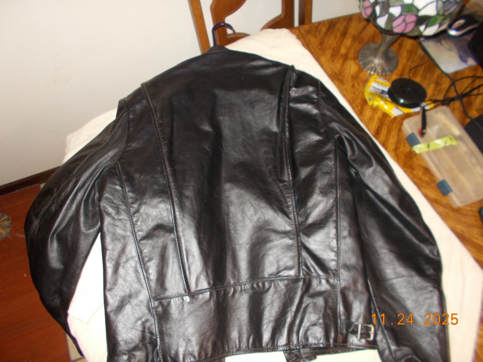 leather jacket cafe style - image 7