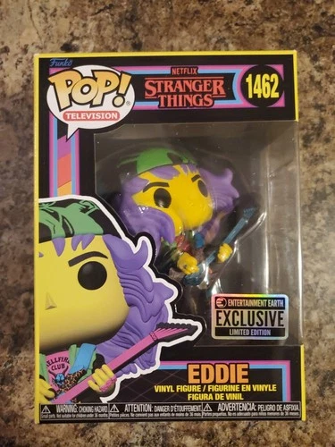 Funko Pop! Stranger Things - Eddie - Entertainment Earth (Exclusive) Blacklight