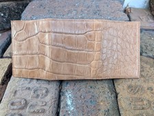 Wild Alligator TriFold Wallet croc gator swamp leather hide Tri Formal SP8