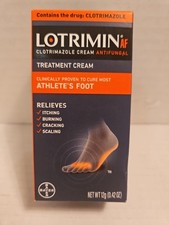 LOTRIMIN AF Antifungal Cream For Athlete's Foot 0.42oz/12g EXP 12/2026
