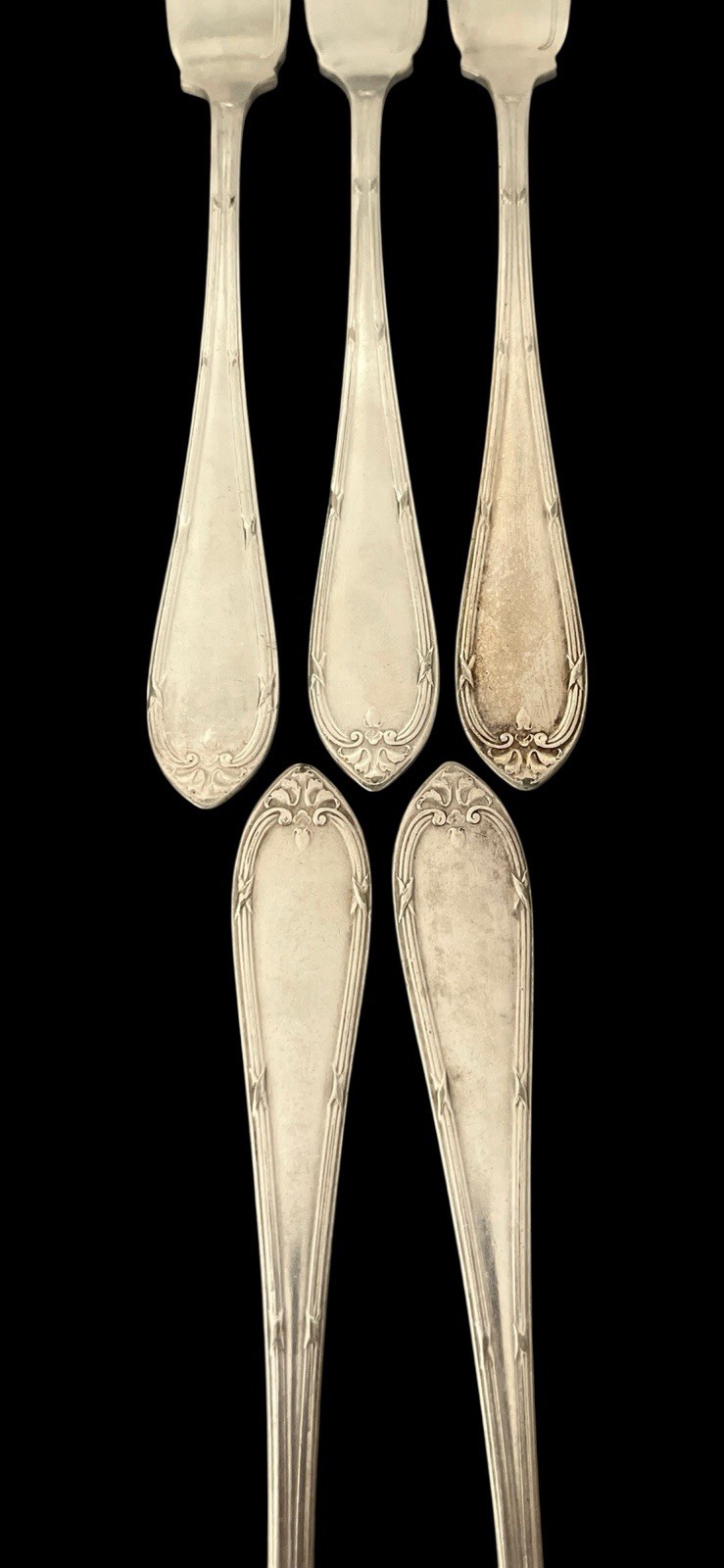 Vintage Krupp Berndorf Silverplate - Lot of 5 Butterknives Butter Spreader