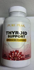 Pure Peak Advanced Thyroid Support Supplement - 60 Capsules EXP. 10/2027