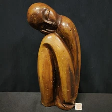 Rare HTF 1989 JARU Sculpture Abstract Minimalist Modernist Nude Female Statue