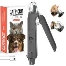 2-in-1 Dog  Cat Nail Clipper with Grinder - Dual Highlight LED Reduce Over-T...