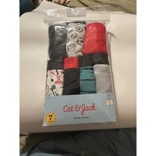 Cat  Jack Boys Boxer Briefs 7 Pack Sports Prints Solids Multicolor Size M 8