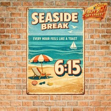 Durable Home Decor Welcome Sign Metal Tin Wall Art Plaque 8x12