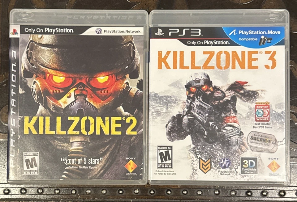 2 Lot PS3 Killzone 2 & 3 Shooter Games COMPLETE: Cases Manuals Inserts Discs CIB - Image 4 of 4