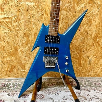 B.C. Rich Ironbird Blue Metallic Electric Guitar Cleaned Set Up Tested Used