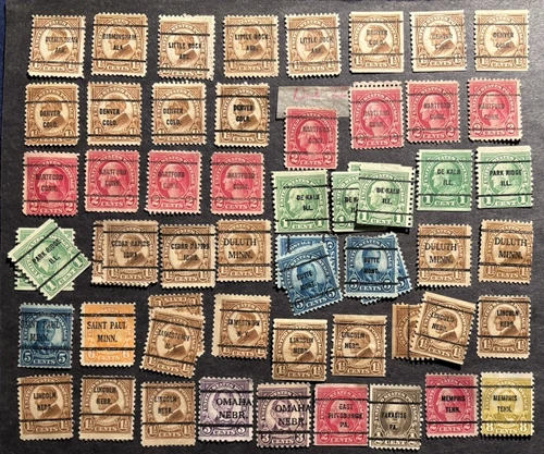 OLD UNITED STATES BUREAU U.S. PRECANCELLED STAMPS COLLECTION 1923 - 1926 ($700)