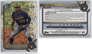 2022 Bowman Chrome Prospects Speckle Refractor /299 Branlyn Jaraba #BCP-15