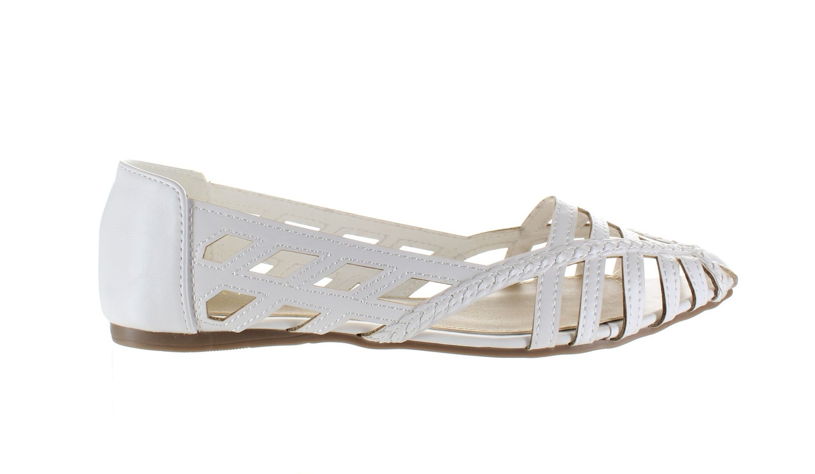 Женские белые повседневные балетки Ollio Размер 9
