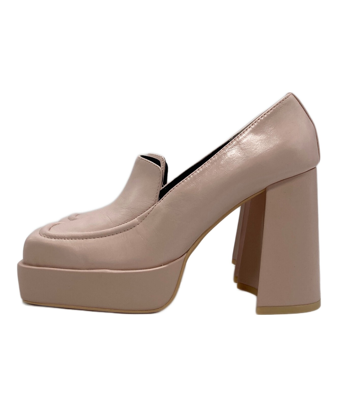 Ameri/ (Ameri) PLATFORM SQUARE LOAFER Pink Size: M - image 2