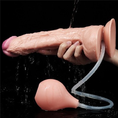 Squirting Ejaculating Lifelike Feeling Realistic 9-11 Inch Suction-Cup Flesh