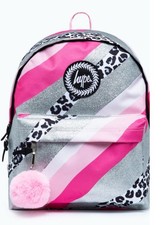Image of Hype Glitter Leopard Wave Backpack (minus Pompom)