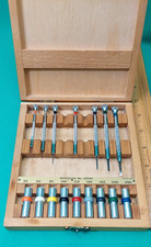 Vintage Bergeon #30009 Swiss Made Watchmakers Screwdriver Set in Wood Box