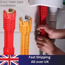 8 in1 Multifunction Faucet Wrench Water Pipe Tap Spanner Bath Sink Installer UK