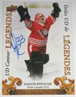 MANON RHEAUME SIGNED 2023 TIM HORTONS UD CANVAS LEGENDS CARD AUTOGRAPH AUTO!!