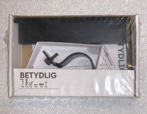 New IKEA BETYDLIG Wall Ceiling Bracket Black Adjustable Rod Holder - Picture 1 of 3