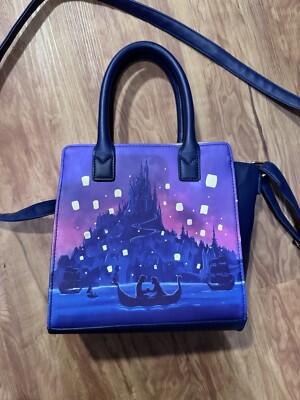 Loungefly Disney Tangled Princess Rapunzel Lanterns Lights Satchel Bag  crossbody