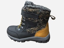 All In Motion Boys ACX67 Foster Snow Boot Black Camo Warm Waterproof-2