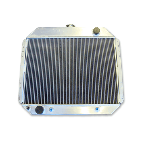 3 Row Aluminum Radiator & Fans For FORD F100 F150 F250 F350 V8 Bronco 1967-1981 - Picture 4 of 8