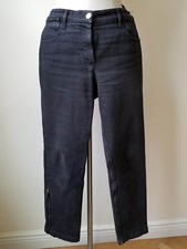 CHANEL BLACK WOMENS straight STYLE JEANS/Pant...