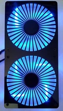 Custom Turbine 280mm Radiator double 140mm Fan Grill Computer Case Cooling Mod