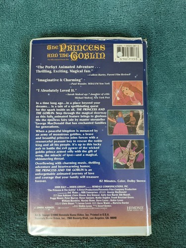 The Princess and the Goblin • VHS Tape • Clamshell Case • 1994 - Picture 3 of 5