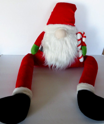 Gnome Draft Dogger Transpac Christmas Plush Santa Elf  Von Maur Novelty