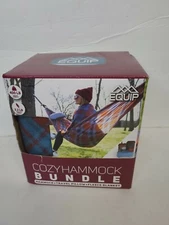 Equip Cozy Hammock Bundle Travel Comes W/Fleece Blanket, Pillow & Hammock New