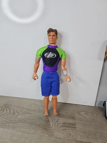 Vtg 1998 Max Steel GI Joe 12" Mattel Male Doll Action Figure Wet Suit Articulate