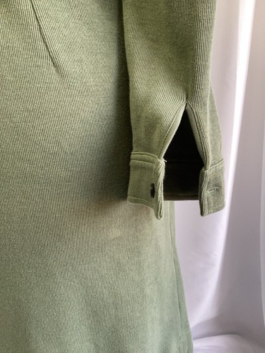Boden Long Sleeve Pointe Midi Dress UK 14 Green Thick Knit Cotton - no belt - Picture 5 of 19