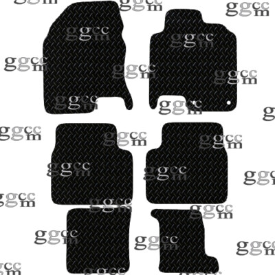 FITS NISSAN QASHQAI +2 (7-SEAT) 2007 TO 2014 TAILORED BLACK RUBBER FLOOR MATS